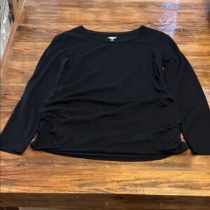 Black Women's Maternity Long Sleeve Top